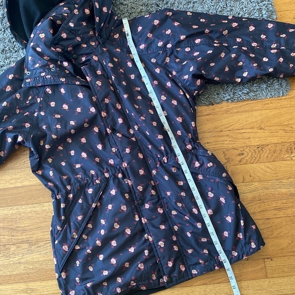 Cabi Rainy Day Jacket floral parka winter coat black anorak women’s size Small - Picture 13 of 16